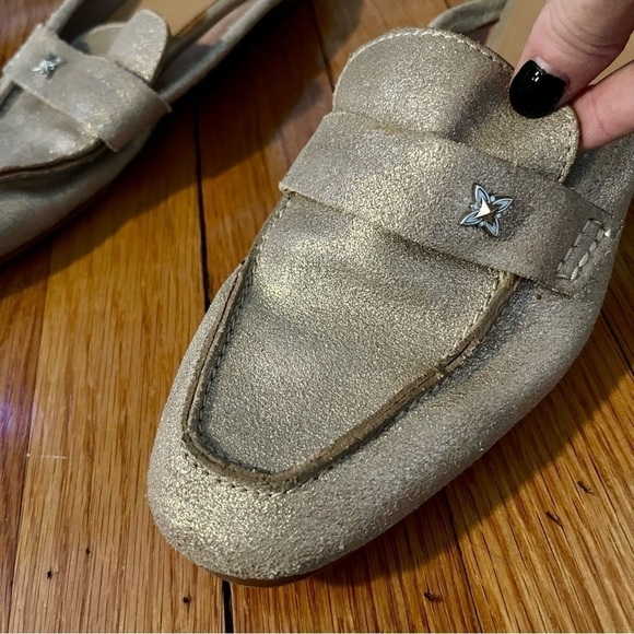 BCBG Generation Sabrina Metallic Leather Mules - Picture 2 of 6